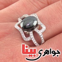انگشتر حدید صینی هفت جلاله زنانه رودیوم _کد:16809