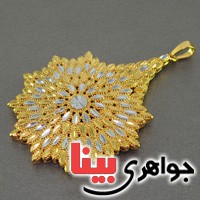 گردنبند آب طلا درشت سنتی با زنجیر _کد:16815