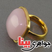 انگشتر سنگ ماه (مون استون) درشت زنانه _کد:16835
