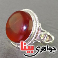 انگشتر عقیق یمنی شجری موکل دار مردانه خاص _کد:16864