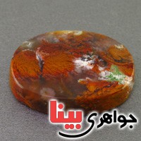 نگین انگشتر عقیق دریایی منظره ای سه بعدی عالی درشت _کد:16870