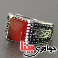 انگشتر عقیق یمنی میکرو مردانه _کد:16894