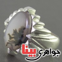 انگشتر عقیق شجری مردانه عالی _کد:16899