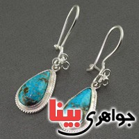 گوشواره فیروزه نیشابوری شجری خوشرنگ زنانه _کد:16904