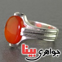 انگشتر عقیق یمنی ناب خوشرنگ _کد:16910