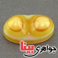 نگین انگشتر عقیق باباقوری سه پوسته دوکوهان خوشرنگ _کد:16914