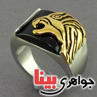 انگشتر عقیق سیاه (اونیکس) طرح ببر مردانه انگشتر عقیق سیاه (اونیکس) طرح ببر مردانه