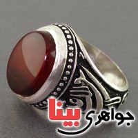 انگشتر عقیق خراسانی درشت مردانه _کد:2526