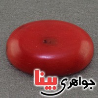 نگین انگشتر مرجان طبیعی درشت خوشرنگ _کد:16937