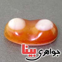 نگین انگشتر عقیق باباقوری دو پوسته دوکوهان خوشرنگ _کد:16940