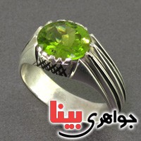 انگشتر زبرجد زلال مردانه _کد:2534