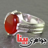 انگشتر عقیق یمنی ناب _کد:16950