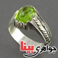 انگشتر زبرجد شفاف مردانه بسیار عالی _کد:16972