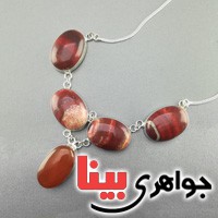 گردنبند نقره سفارشی سنگ دلخواه شما _کد:17002