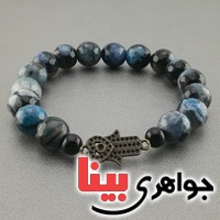 دستبند عقیق مهره ای تراش دار _کد:17028