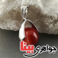 گردنبند عقیق سلیمانی توپی خوشرنگ _کد:17031