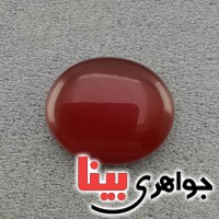 نگین انگشتر عقیق قرمز خوشرنگ _کد:17042