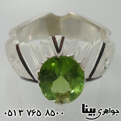انگشتر زبرجد طرح ستاره انگشتر زبرجد طرح ستاره