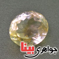 نگین انگشتر سیترین بسیار خوشرنگ و درخشان _کد:17102