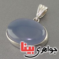 گردنبند عقیق یمنی کبود درشت خوشرنگ _کد:17112