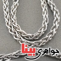 زنجیر نقره آب رودیوم 45 سانتی _کد:17113