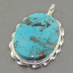 گردنبند فیروزه درشت خوشرنگ فاخر زنانه
