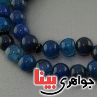 تسبیح عقیق آبی 33 دانه ای درشت _کد:17115