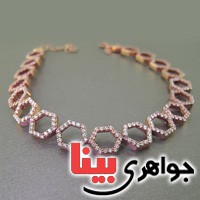 دستبند نقره زنانه مدل مانا _کد:17127