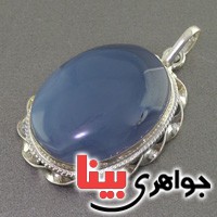گردنبند عقیق کبود خراسانی عالی درشت خوشرنگ _کد:2561