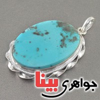گردنبند فیروزه درشت بسیار عالی _کد:2562