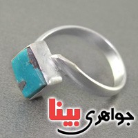 انگشتر فیروزه نیشابوری خوش نقش زنانه _کد:17142