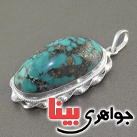 گردنبند فیروزه درشت خوشرنگ _کد:2565