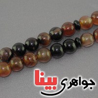 تسبیح عقیق سلیمانی 33 دانه ای کروی _کد:17151