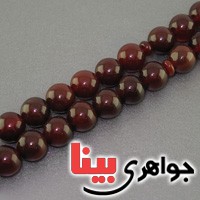 تسبیح عقیق قرمز 33 دانه ای درشت کروی _کد:17157