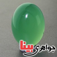 نگین انگشتر عقیق سبز لامپی درشت خوشرنگ _کد:17158
