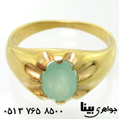 انگشتر زمرد طلایی