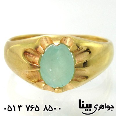 انگشتر زمرد طلایی