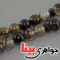 تسبیح عقیق جزع 33 دانه ای کروی _کد:17169
