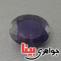 نگین انگشتر آمتیست خوشرنگ تیره تراشدار  _کد:17244