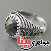 انگشتر عقیق سیاه (اونیکس) مردانه _کد:17246