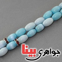 تسبیح چشم گربه 33 دانه ای آبی هلی _کد:17279