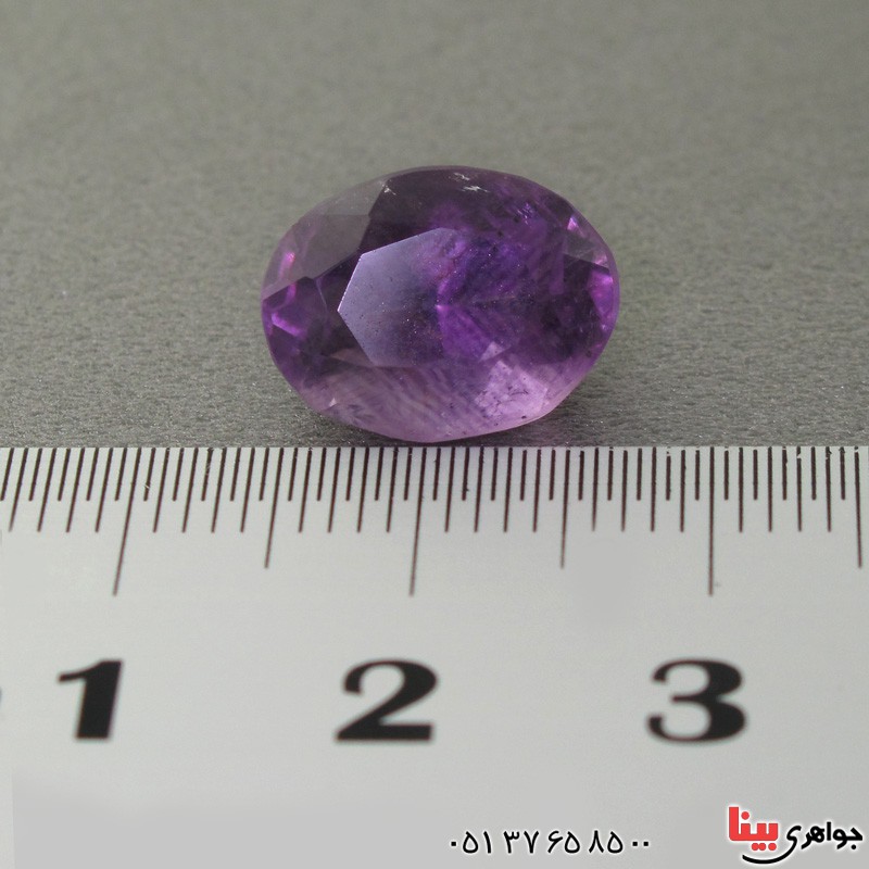 نگین انگشتر آمتیست تراشدار خوشرنگ _کد:17295