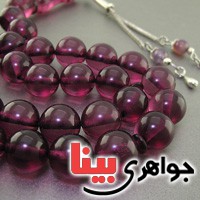 تسبیح کهربا پودری 33 دانه ای درشت خوشرنگ عالی _کد:17301