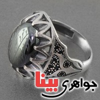 انگشتر حدید صینی هفت جلاله درشت مردانه _کد:17312