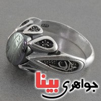 انگشتر حدید صینی عالی با حکاکی دعای هفت جلاله _کد:17334
