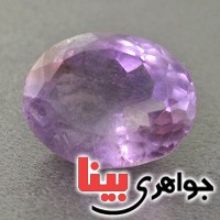 نگین انگشتر آمتیست خوشرنگ روشن تراشدار _کد:17337