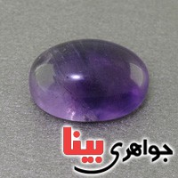 نگین انگشتر آمتیست دامله خوشرنگ _کد:17347