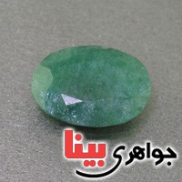 نگین انگشتر زمرد تراشدار زیبا _کد:17348