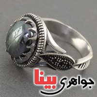 انگشتر حدید صینی با حکاکی دعای هفت جلاله _کد:17386