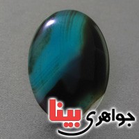 نگین انگشتر عقیق سلیمانی  درشت خوش نقش کهکشانی  _کد:17448
